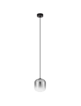Nova Luce Aelia - Hängelampe - Ø 14 x 150 cm - 3W LED inkl. - matt schwarz und rauchgrau