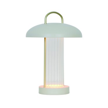Nordlux Mirano - tragbare Tischleuchte mit wiederaufladbarer Batterie - Ø 20 x 29 cm - 3 Stufen Moodmaker Funktion - 3W LED inkl. - beige