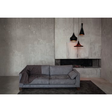 ONE Light Retro Pendelleuchten - Hängeleuchte - Ø 18,5 x 198 cm - schwarz und Messing