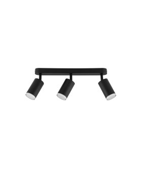Nova Luce Mao - Aufbaustrahler 3L - 5,5 x 16,5 x 38 cm - IP44 - sand schwarz