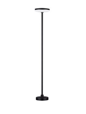Nova Luce Nawa - Gartenpfosten - Ø 15 x 93 cm - 12W LED inkl. - IP65 - Sand schwarz