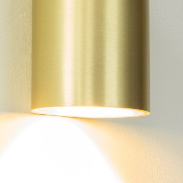 Artdelight Brody - Wandleuchte - Ø 7,2 x 11 cm - 4W LED inkl. - IP54 - gebürstetes Gold