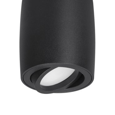 Nova Luce Gozzano - Aufbaustrahler 1L - Ø 8 x 9 cm - sandschwarz