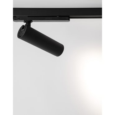 Nova Luce Monvel - 3-Phasen Stromschienenstrahler - 22,4 x 6 x 20 cm - 30W LED inkl. - Sand schwarz
