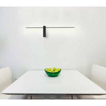 Maxlight Saber - Wandleuchte - 22 x 4 x 61 cm - 6W LED inkl - IP23 - schwarz