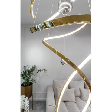 Maxlight Ritz - Hängeleuchte - Ø 60 x 300 cm - 100W LED inkl - gold