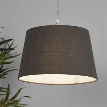 Searchlight Finn Abat-jour Effilé - Lampenschirm - Ø 30 x 19 cm - Anthrazit