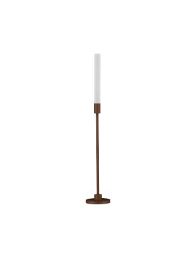 Nova Luce Slot - Gartenpfosten - Ø 2,5 x 60 cm - 4W LED inkl. - IP65 - corten