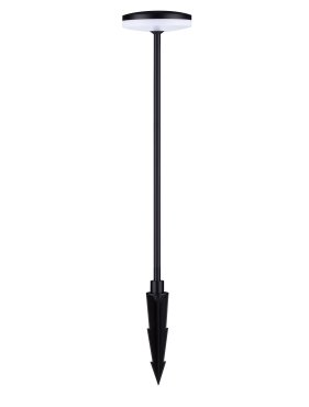 Nova Luce Nawa - Gartenpfosten - Ø 15 x 60 cm - 12W LED inkl. - IP65 - Sand schwarz