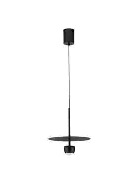 Nova Luce Edem - Hängelampe - Ø 30 x 217 cm - 8W LED inkl. - sand schwarz