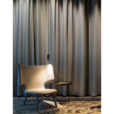Nova Luce Aila - Pendelleuchte - Ø 5,6 x 120 cm - sand schwarz
