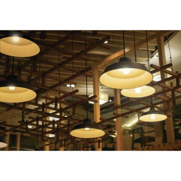 ONE Light Retro Pendelleuchten - Hängeleuchte - Ø 40 x 184 cm - schwarz und Messing