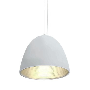 ONE Light Bowl Shade Pendelleuchte - Hängeleuchte - Ø 30 x 192 cm - weiß und grau