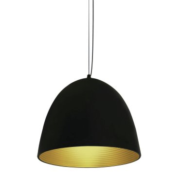 ONE Light Bowl Shade Pendelleuchte - Hängeleuchte - Ø 30 x 192 cm - Schwarz und Messing