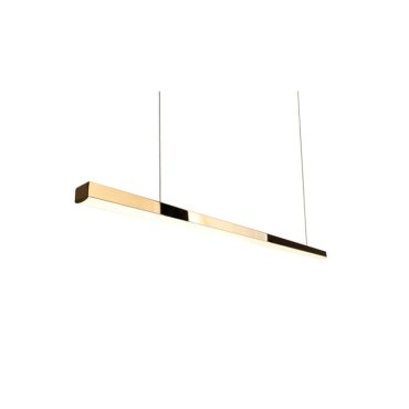Maxlight Trio - Pendelleuchte - 100 x 3,6 x 150 cm - 12W dimmbare LED inkl - gold