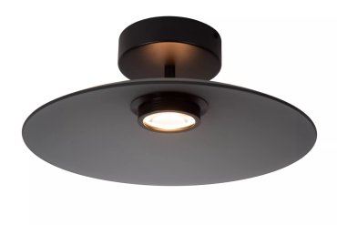 Lucide Menga - Deckenleuchte - Ø 40 x 16 cm - 12W dimmbare LED inkl - geräuchert