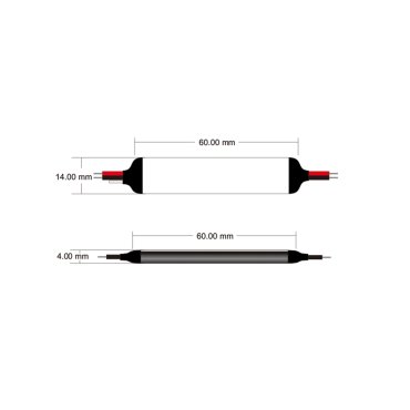 Leuchtenkönig - einfarbiger Mini RF Controller - 6 x 1,4 x 0,4 cm - max. 75W