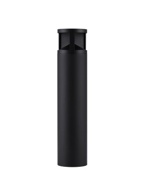 Nova Luce Soul - Gartenpfosten - 16 x 73 cm - 24W LED inkl. - IP65 - Sand schwarz