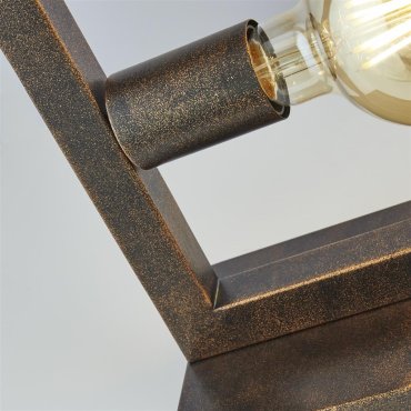 Searchlight Oblong - Tischlampe - 12 x 46 cm - rustikal braun