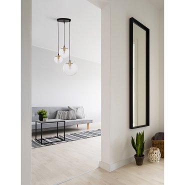 Nova Luce Mirale - Pendelleuchte - Ø 42,5 x 170 cm - gold und schwarz