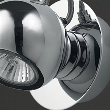 Maxlight Malaga - Wandleuchte - 11 x 11 x 7 cm - 50W Halogen inkl. - Chrom