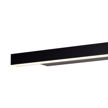 AUSSTELLUNGSSTÜCK - Maxlight Linear - Wandleuchte - 57 x 10 x 4,5 cm - 18W LED inkl. - IP44 - schwarz