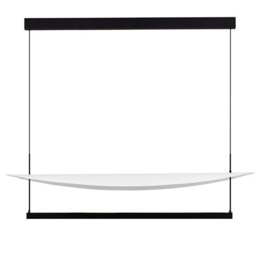 Nova Luce Diona - Hängelampe - 120 x 160 x 30 cm - 81W dimmbar LED inkl. - sand schwarz und weiß