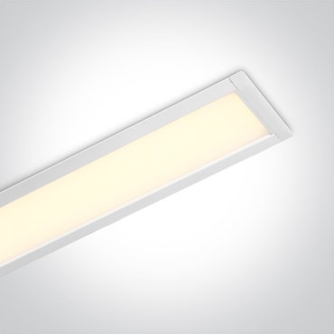 ONE Light Recessed LED Linear Profiles - Deckeneinbauleuchte - 121 x 7 x 6 cm - einstellbare Helligkeit 20W/30W/40W LED inkl. - weiß - einstellbare Lichtfarbe