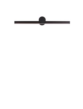 Nova Luce Breggo - wandleuchte - 61 x 7,5 x 10 cm - 12W LED inkl. - IP54 - Sand Schwarz