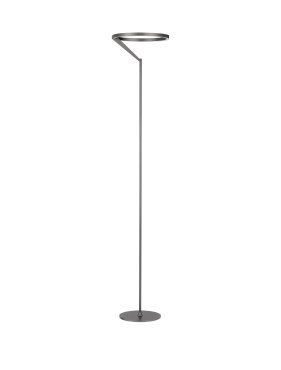 Nova Luce Tilia - Stehleuchte - Ø 33 x 168 cm - 26W dimmbar LED inkl. - nebliges nickel