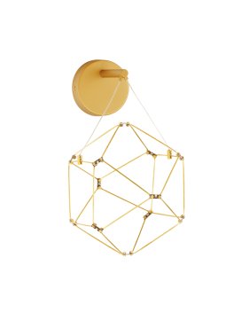Nova Luce Nebula - Wandleuchte - 17 x 31 x 23,4 cm - 6W LED inkl. - gold