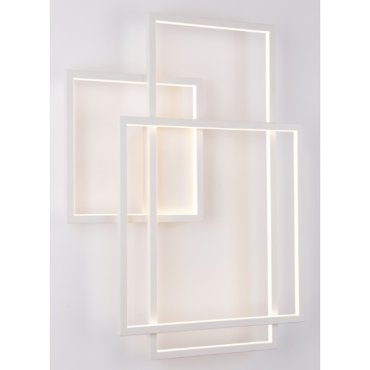 Maxlight Geometric - Wandleuchte - 70 x 9 x 54 cm - 45W LED inkl. - weiß