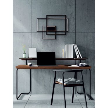 Maxlight Geometric - Wandleuchte - 70 x 9 x 54 cm - 45W dimmbare LED inkl - schwarz