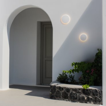 Nova Luce Copper - Außenwandleuchte - Ø 13,5 x 4 cm - 7W LED inkl. - IP65 - Weiß