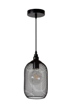 Lucide Mesh - Hängeleuchte - Ø 15 x 159 cm - schwarz