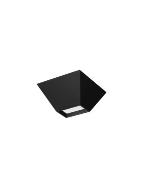 Nova Luce Utopia - Deckenleuchte - 15 x 6,5 x 15 cm - 9W LED inkl. - Sand schwarz