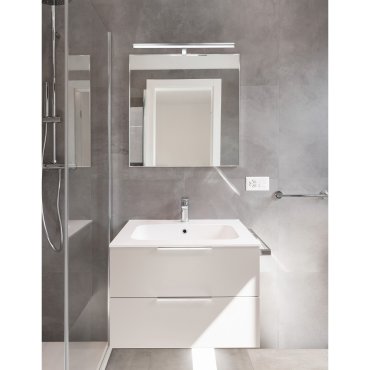 Nova Luce Vanese - Spiegelleuchte - 63 x 6,5 x 6,5 cm - 18W LED inkl. - IP44 - Chrom