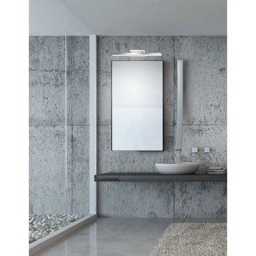 Nova Luce Modena - Spiegelleuchte - 49 x 7,5 x 6,5 cm - 12W LED inkl. - IP44 - Chrom