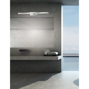 Nova Luce Modena - Spiegelleuchte - 63 x 9 x 7,5 cm - 18W LED inkl. - IP44 - Chrom