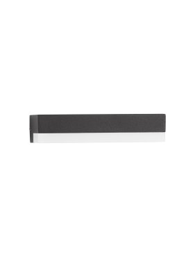 Nova Luce Pure - Außenwandleuchte - 16 x 3,4 x 10,2 cm - 6W LED inkl. - IP65 - dunkel anthrazit