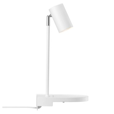 Nordlux Cody - Wandleuchte mit Schalter und USB-Anschluss - 20 x 20 x 42,9 cm - weiß