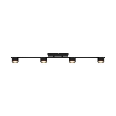 Nordlux Clyde - Deckenleuchte - 115 x 8,5 x 10 cm - 3 Stufen Dimmer - 4 x 5W LED inkl. - schwarz