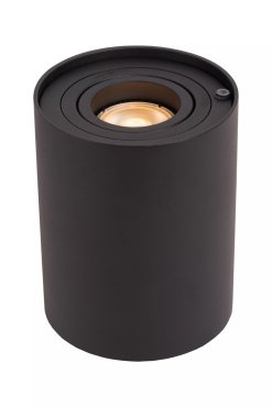 Lucide Tube - Tischleuchte - Ø 9,6 x 12,5 cm - 3 Stufen Dimmer - schwarz