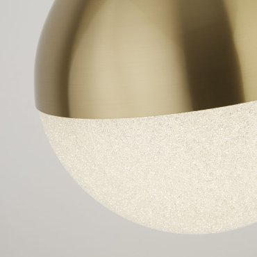 Searchlight Marbles - Pendelleuchte - Ø 25 x 150 cm - 22W dimmbare LED inkl - Messing satiniert