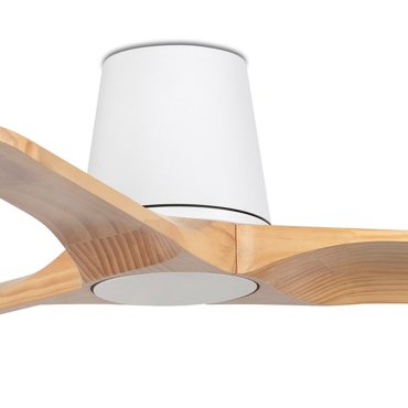 Faro Heywood Tub S - deckenventilator - Ø 90 cm - matt weiß und pino