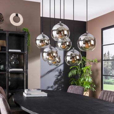 Vico Silver Bubble - Hängeleuchte - 110 x 40 x 150 cm - silber