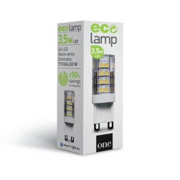 ONE Light LED-Lampe - Ø 1,6 x 5 cm - G9 - 3,5W dimmbar - 3000K
