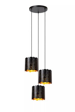 Lucide Almelo - Hängeleuchte 3L - Ø 45 x 165 cm - schwarz