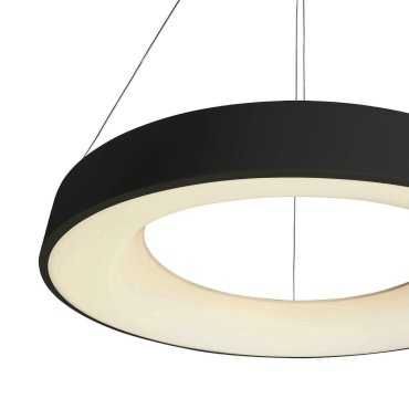 ONE Light LED Pendelleuchte Rings - Hängeleuchte - Ø 78 x 150 cm - 80W LED inkl. - schwarz