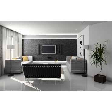 Artdelight Tondo - Stehleuchte - 140 cm - schwarz